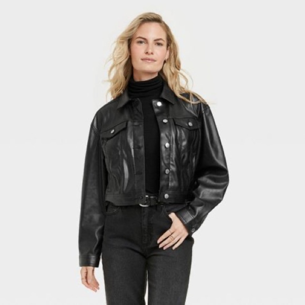 Faux Leather Jacket